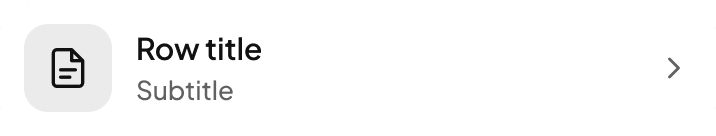 List row component