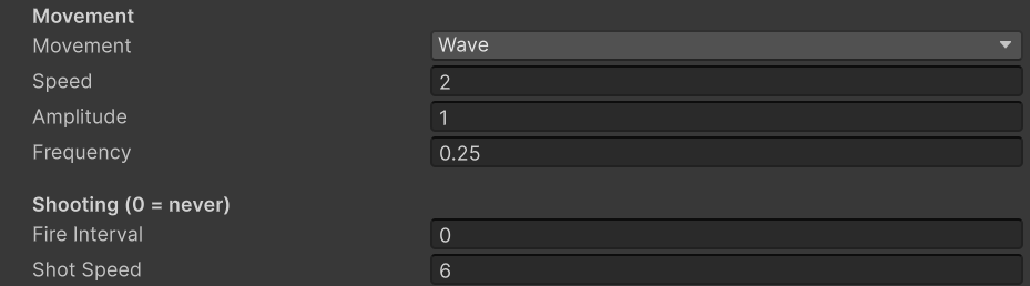 The Knot Shade moves in a wave at speed 2.