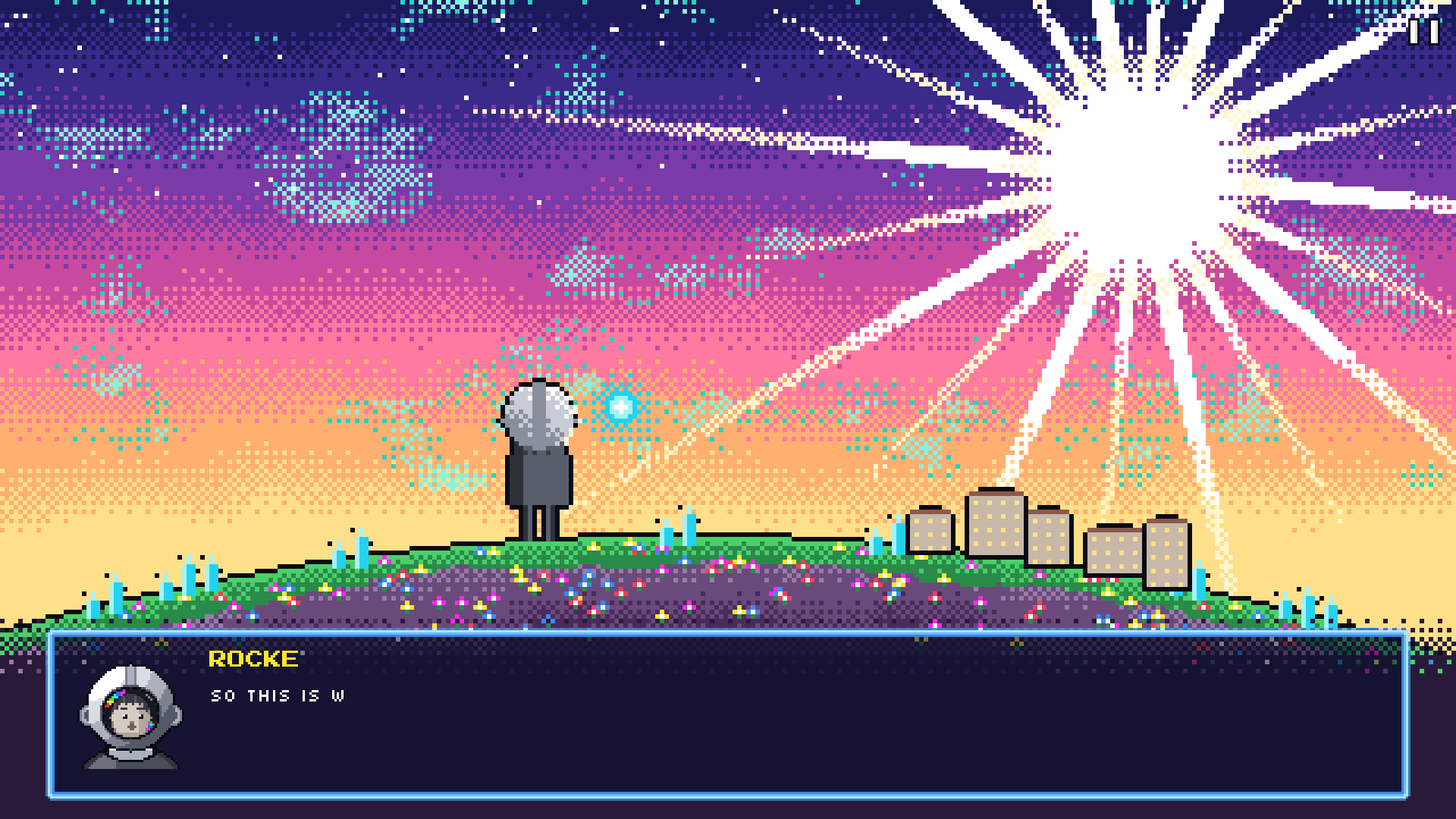 The ending: colour comes back home.
