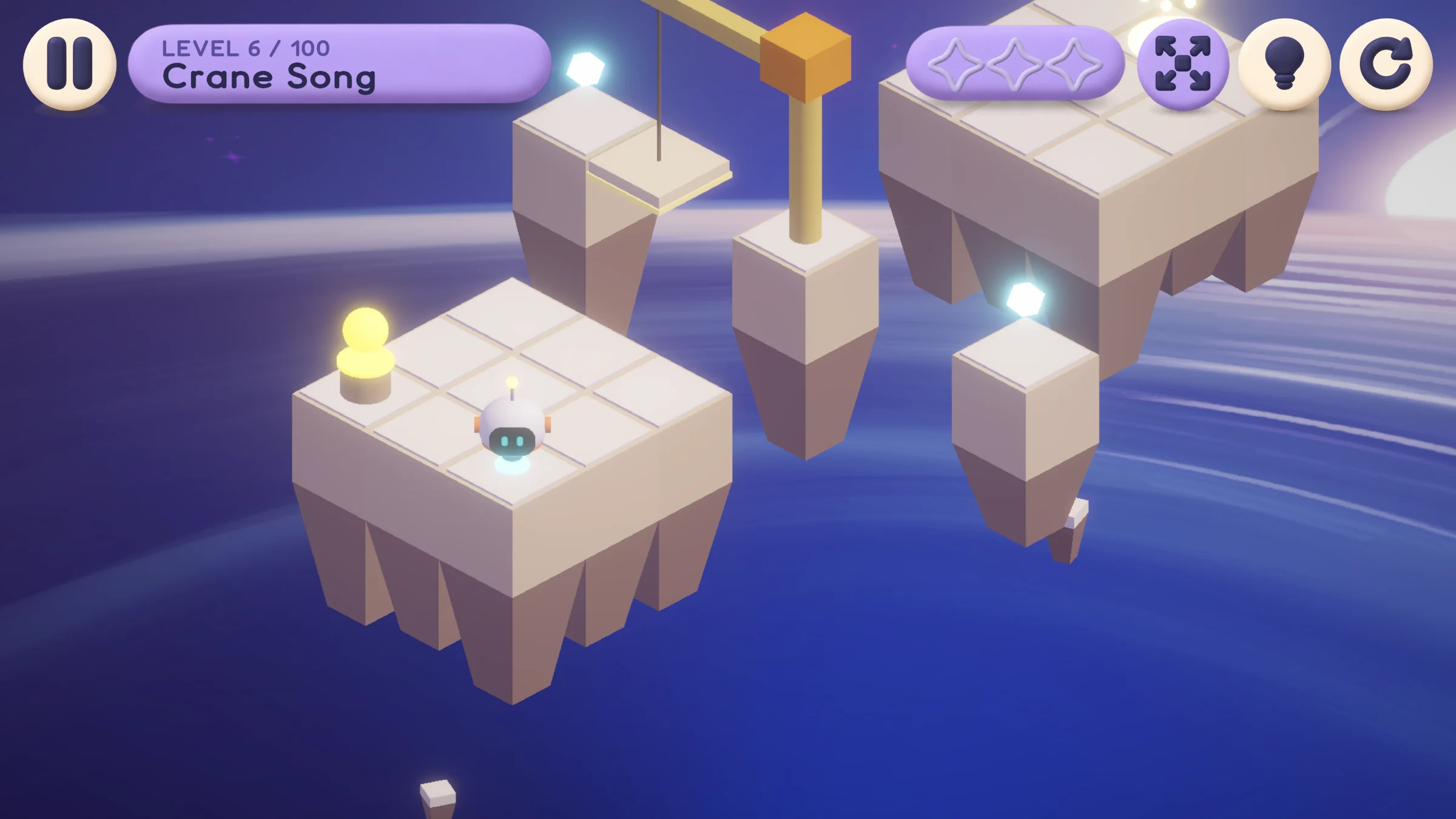 After: the same level in the 100-level rebuild, now level 6.