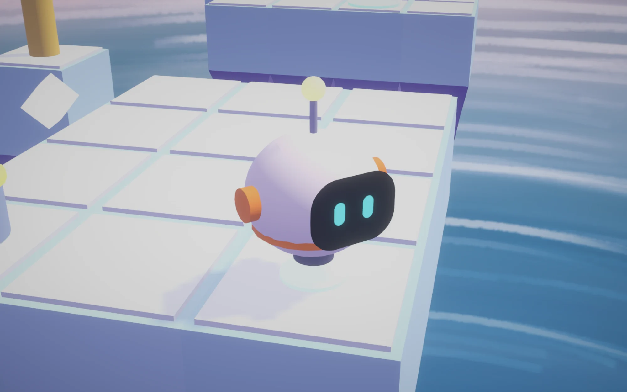 Tinku, built from simple shapes with a screen face.